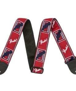 Tracolla Fender Monogrammed Red-White-Blue Strap