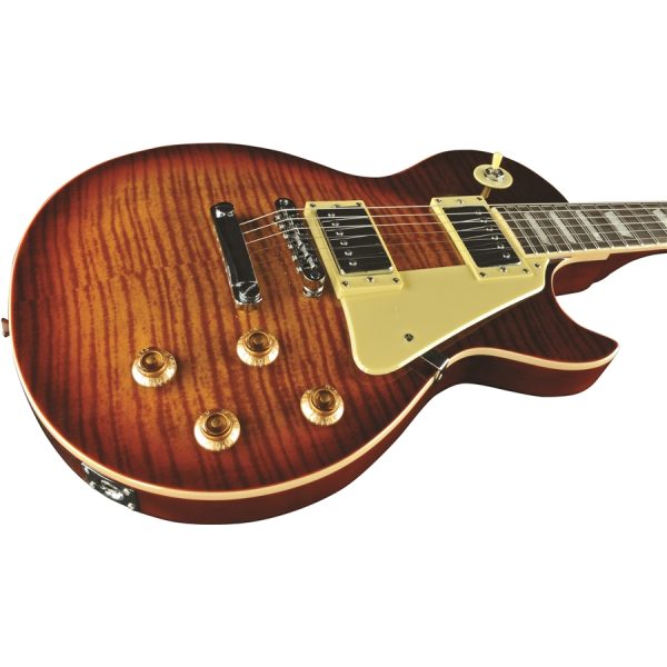 CHITARRA ELETTRICA EKO VL480 Honey Burst Flamed LES PAUL - immagine 5
