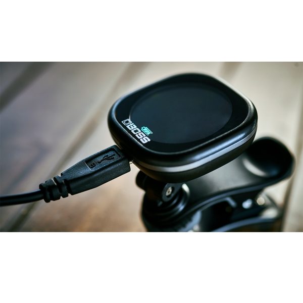 Accordatore Boss Cromatico TU05 BK a Pinza Tuner Clip-on con Display a Colori - immagine 2