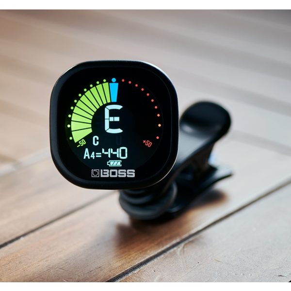Accordatore Boss Cromatico TU05 BK a Pinza Tuner Clip-on con Display a Colori