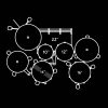 BATTERIA ACUSTICA PEARL RS525SBC C31 JET BLACK ROADSHOW SERIES - immagine 4
