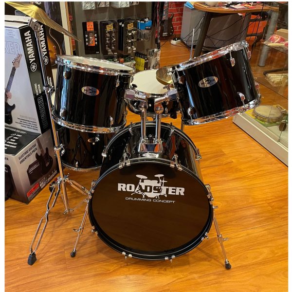 Batteria Acustica Roadster STV243N Black 5 PEZZI 22" DA STUDIO