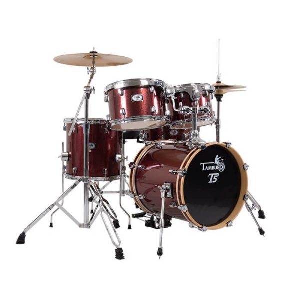 Batteria Acustica Tamburo T5 S22 RSSK Bright Red Sparkle 5 PEZZI 22"