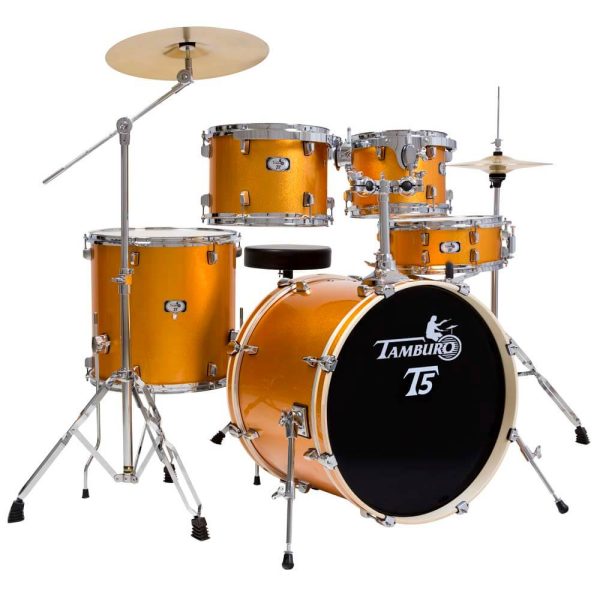 Batteria Acustica Tamburo T5 S22 YWSK Yellow Rust Sparkle 5 PEZZI 22"