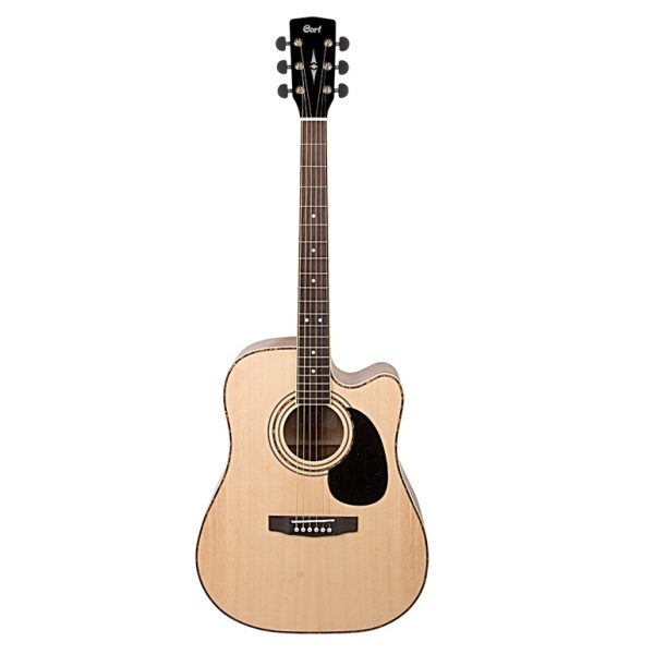 Chitarra Acustica Cort AD880CE Nat Lucida Amplificata Con Custodia