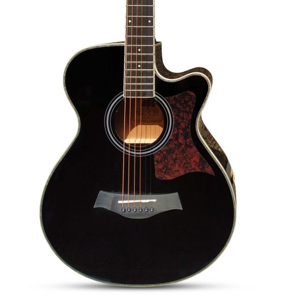 CHITARRA ACUSTICA VERMONT F100CE B Super Folk AMPLIFICATA