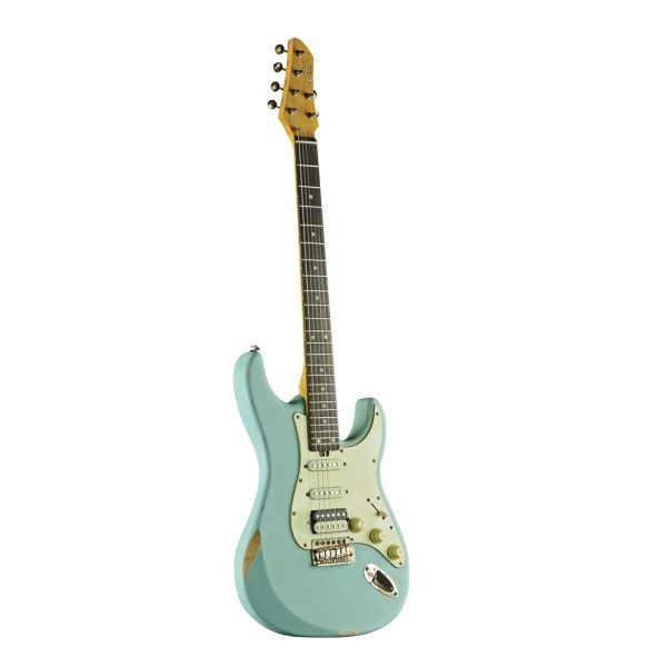 CHITARRA ELETTRICA EKO Aire Relic Daphne Blue STRATOCASTER