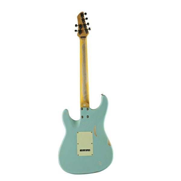 CHITARRA ELETTRICA EKO Aire Relic Daphne Blue STRATOCASTER - immagine 4