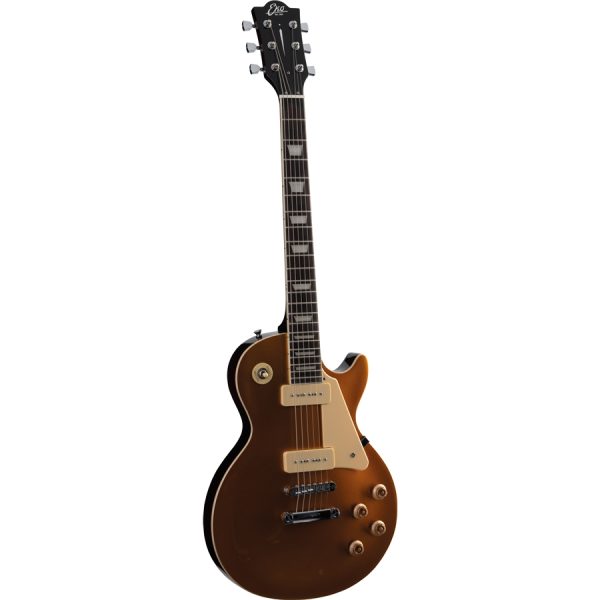Chitarra Elettrica EKO VL480GT V Gold Sparkle Les Paul P90 - immagine 2