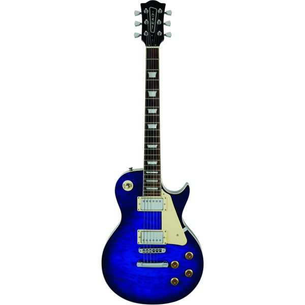 CHITARRA ELETTRICA EKO VL480 See Thru Blue Quilted LES PAUL