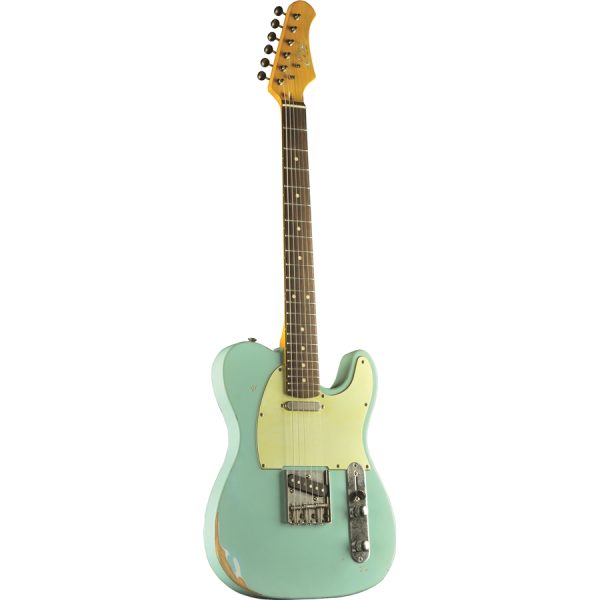 Chitarra Elettrica EKO VT380 Relic Daphne Blue Telecaster - immagine 2