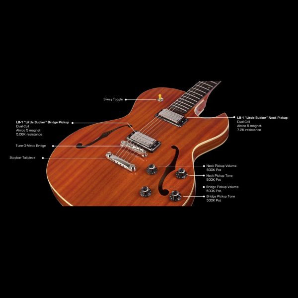 CHITARRA SEMIACUSTICA GUILD Starfire II ST Natural - immagine 4