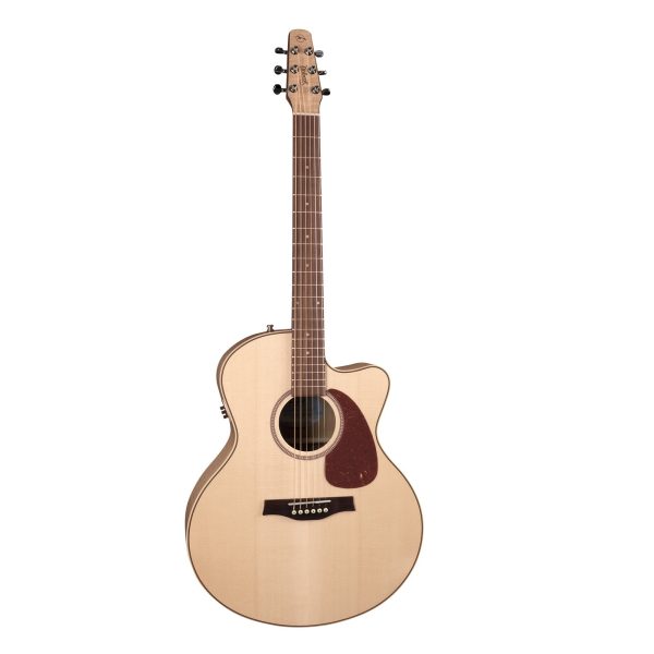 Chitarra Acustica SEAGULL PERFORMER CUTAWAY MINI-JUMBO FLAME MAPLE QIT Amplificata Godin