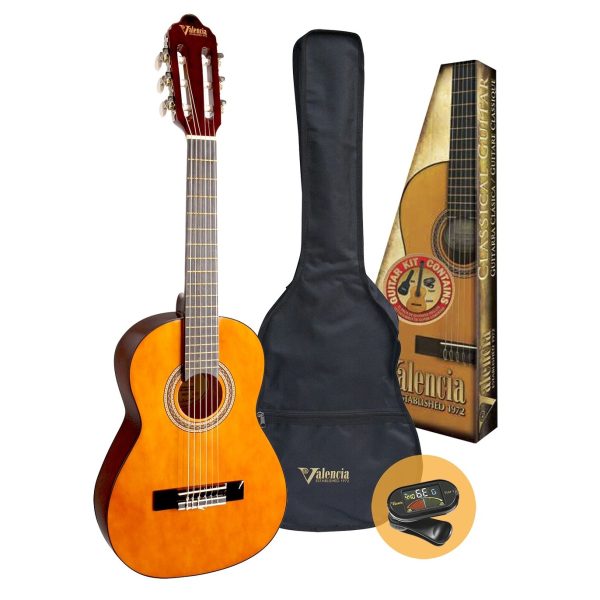Chitarra Classica VALENCIA VC102K KIT 1/2 NATURAL da studio