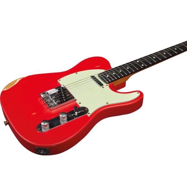 Chitarra Eelettrica Eko VT380 Relic Fiesta Red Telecaster - immagine 2