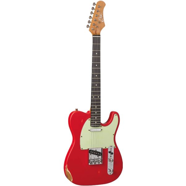 Chitarra Eelettrica Eko VT380 Relic Fiesta Red Telecaster