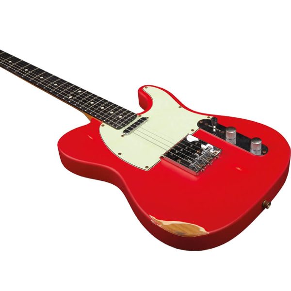 Chitarra Eelettrica Eko VT380 Relic Fiesta Red Telecaster - immagine 3