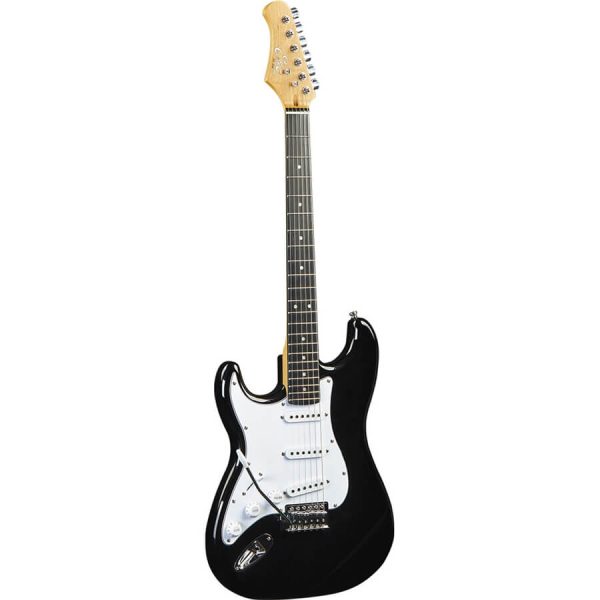 Chitarra Elettrica Eko S300LH Black Lefty Stratocaster Mancina