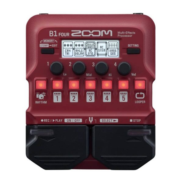 Pedaliera Zoom B1 FOUR Multieffetto per Basso Elettrico