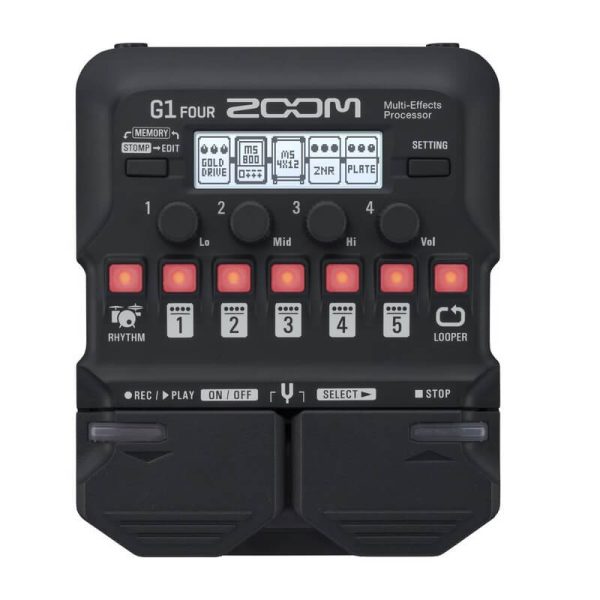 Pedaliera Zoom G1 FOUR Multieffetto per Chitarra Elettrica